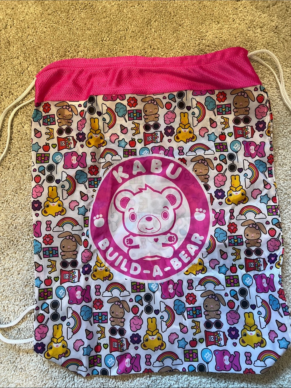 Build-A-Bear Nylon Drawstring Bag